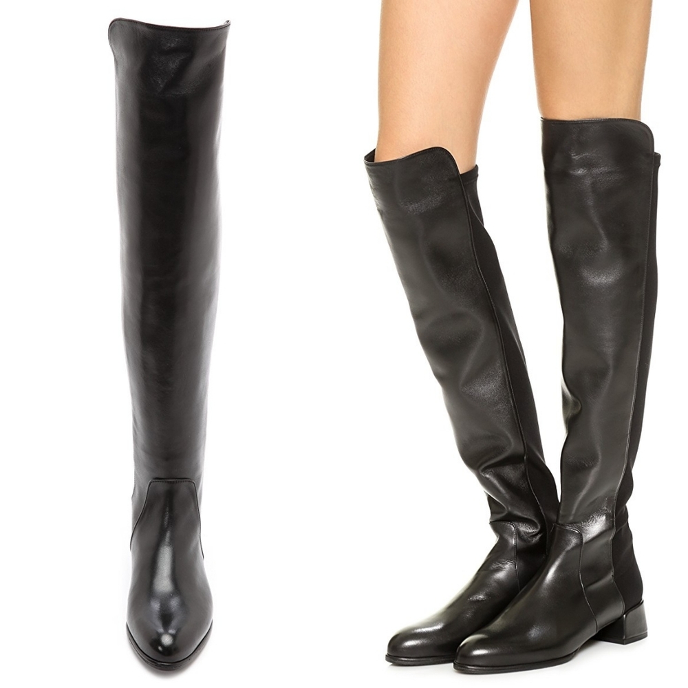 Stuart Weitzman FIFO over-the-knee black boots 5M